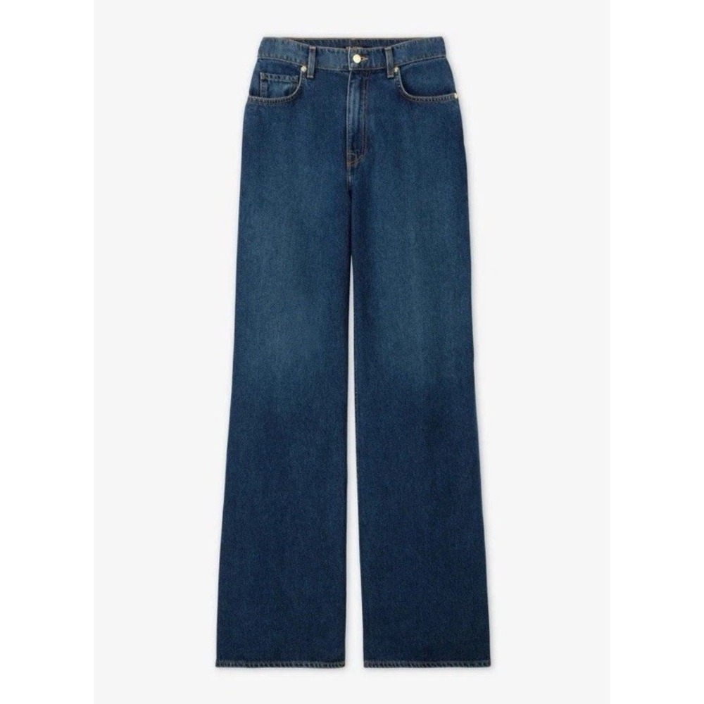 St. John Paseo Jeans Size 10 Straight‎ Leg Dark Indigo Blue $695